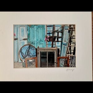 Set of 6 Decorative Matted Photos